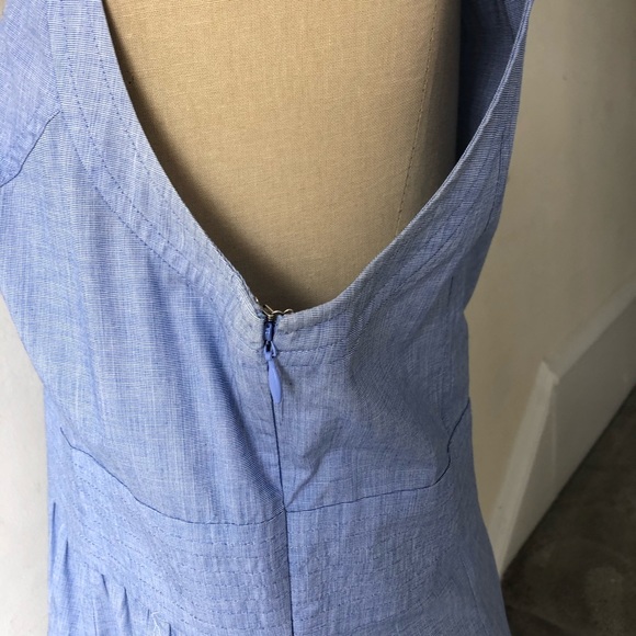 Shoshanna Cotton Sleeveless Shirt Dress w/ Pockets - Picture 8 of 10